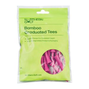 Northern Golf Pink Bamboo Graduated Tees (20)